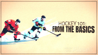 Sports Intro Video Generator Featuring a Hockey 101 Theme 6793g 8323