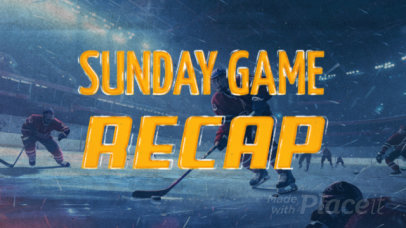 Intro Video Generator for a Hockey Game Recap