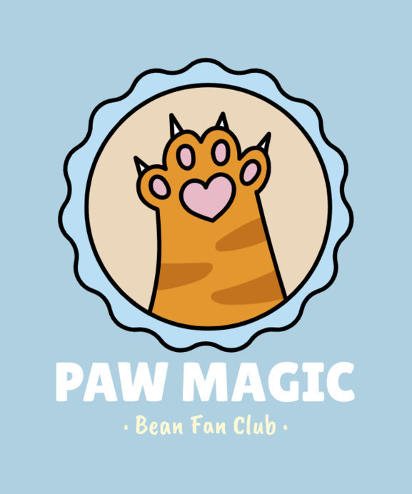 T-Shirt Design Creator for Kitty Enthusiasts Featuring a Cute Paw Illustration