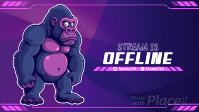 Twitch Screen Video Creator Featuring a Gorilla Game-Inspired Theme for Streamers