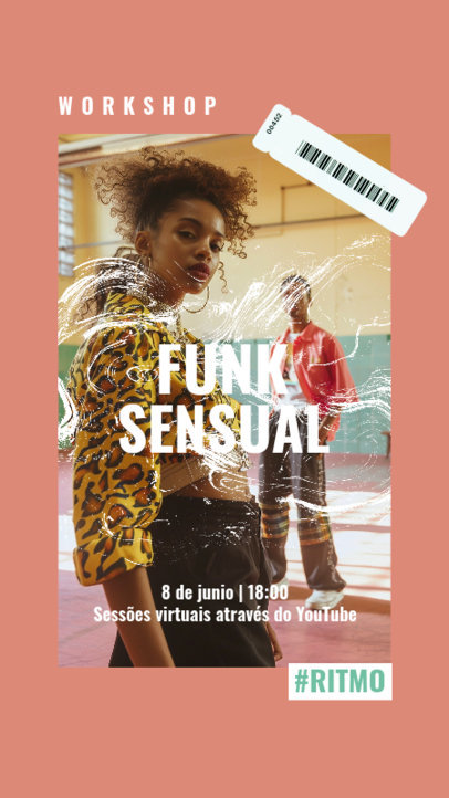 Instagram Story Creator for a Sensual Funk Workshop 6473c