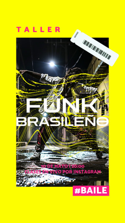 Instagram Story Creator to Advertise a Brazilian Funk Workshop 6473f