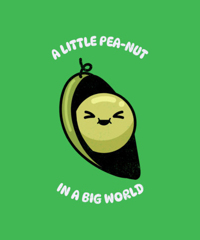 Cartoonish T-Shirt Design Creator With a Cute Pea Illustration