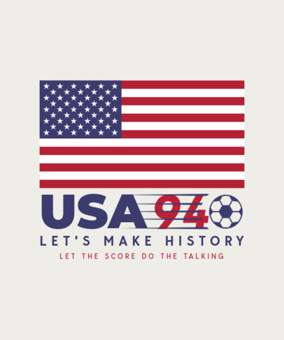 Sports-Themed T-Shirt Design Creator Featuring a Theme Inspired by the World Cup