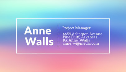 Artistic Business Card Template for Project Managers