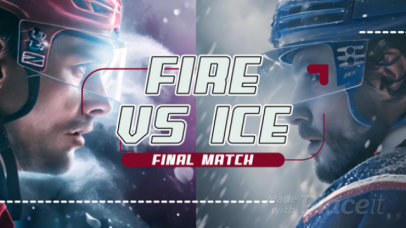 Intro Video Maker with Animated Graphics for a Hockey Final Match Promo Ad