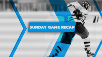 Intro Video Template with Animated Graphics for a Hockey Game Recap