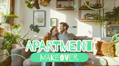 YouTube Thumbnail Template for an Apartment Makeover Vlog