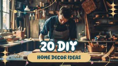 YouTube Thumbnail Creator for a 20 DIY Home Decor Ideas Ranking 6558h