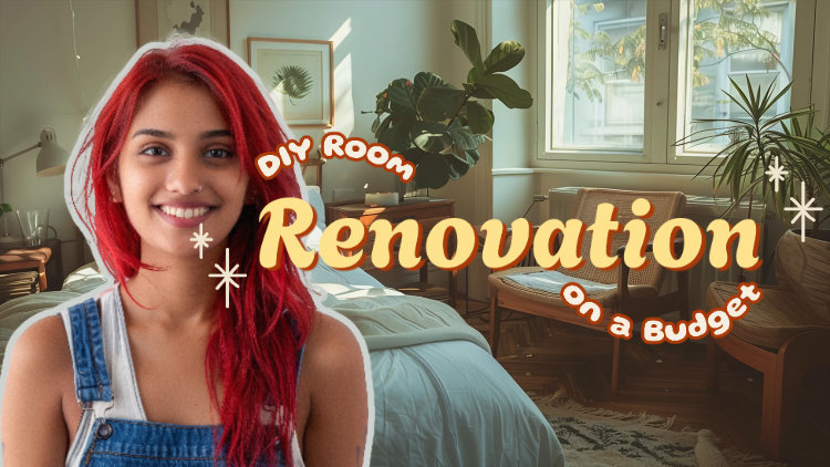 Placeit - YouTube Thumbnail Creator for a DIY Room Renovation Guide
