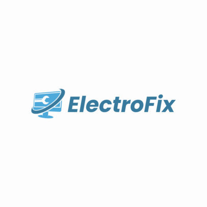 Electronic Repairment Shop Logo Maker with a Computer Graphic
