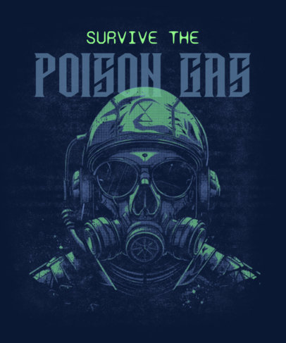 T-Shirt Design Template Featuring a Shooters-Inspired Slang Quote for Gamers 3069g-6575