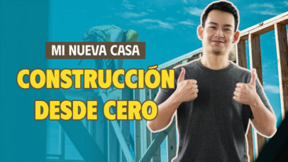 YouTube Thumbnail Template for a Home Renovation-Themed Vlog