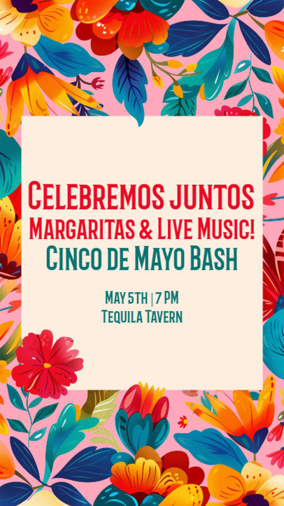 Instagram Story Creator Featuring a Cinco de Mayo-Themed Event Celebration