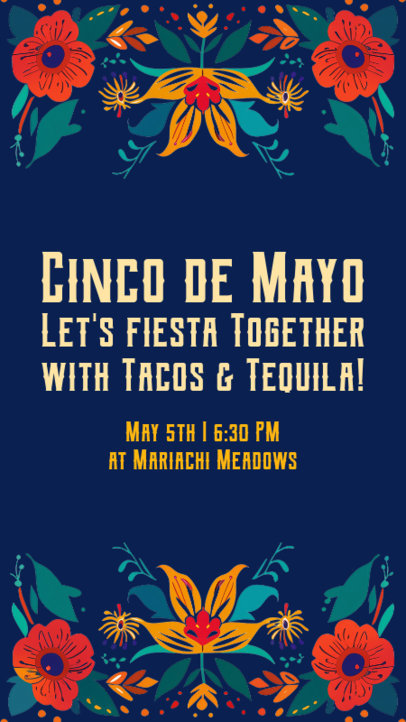 Instagram Story Template to Announce a Cinco de Mayo Fiesta