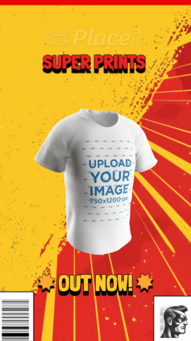 T-Shirt Video for an Irreverent Superhero-Inspired Collection Ad