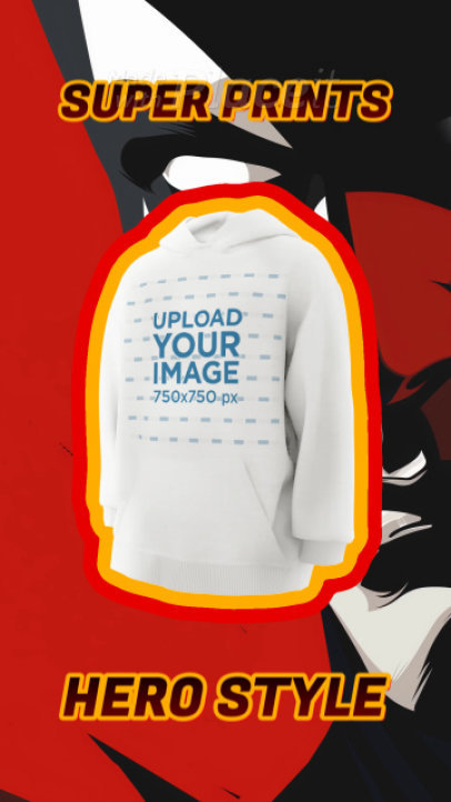 Spinning Hoodie Video Featuring an Ad Inspired by an Irreverent Superhero Theme 5651l 8403v