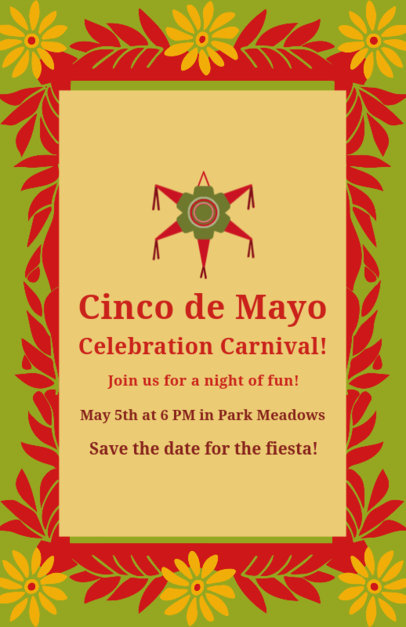 Flyer Design Generator to Celebrate Cinco de Mayo