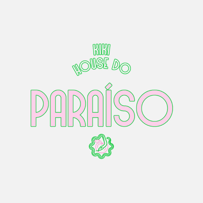 Online Logo Template for a Gay Kiki House with Colorful Fonts