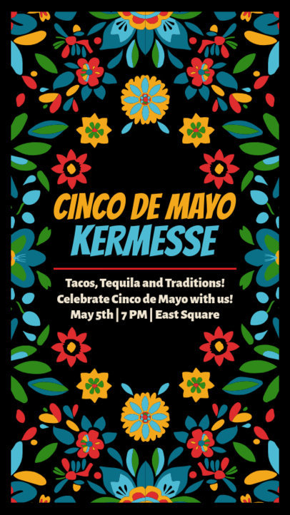 Instagram Story Generator for a Cinco de Mayo-Themed Kermesse 5294k-6547