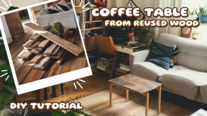 YouTube Thumbnail Creator for a DIY Coffee Table Renovation