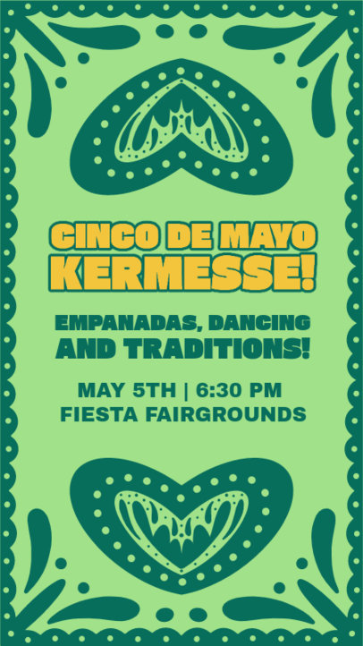 Instagram Story Generator for a Cinco de Mayo Kermesse Event