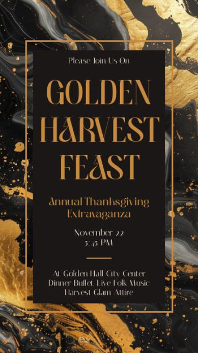 Instagram Story Video Maker for an Annual Thanksgiving Gala