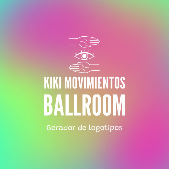 Gay Kiki Ballroom Logo Template Featuring an Eye with Hands 