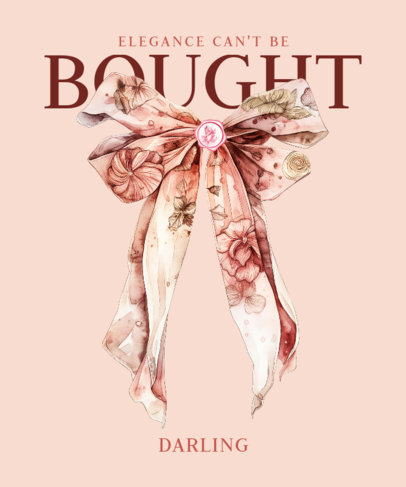 T-Shirt Design Creator With a Regency Era Theme and a Historical Romance-Inspired Quote 2623m-6580