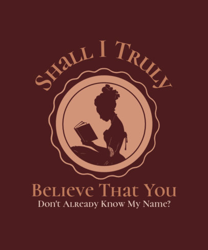 T-Shirt Design Generator With a Historical Romance-Inspired Graphic