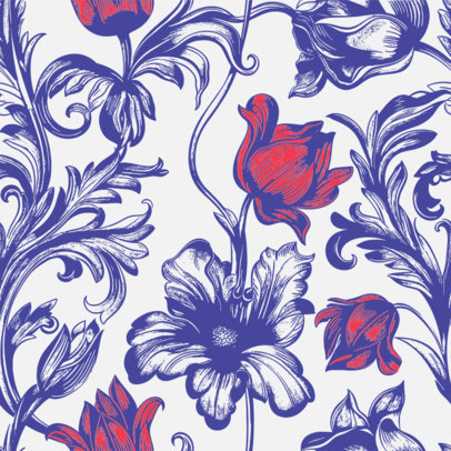 Print Pattern Generator With Floral Graphics Inspired by a Historical Romance TV Series