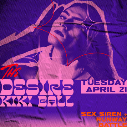 Instagram Post Maker Promoting an Event at a Kiki Ballroom 6525