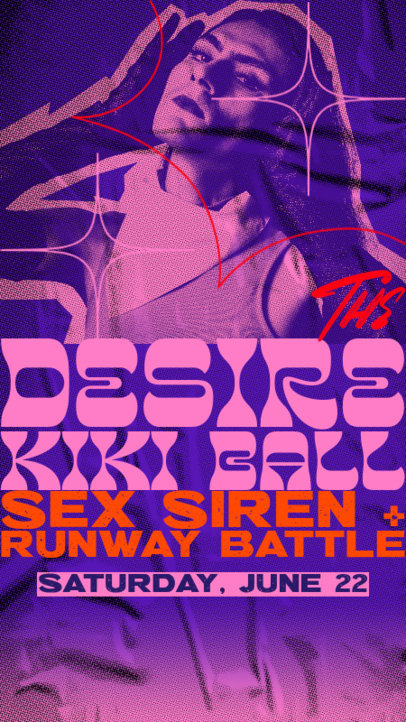 Instagram Story Maker Promoting a Gay Event at a Kiki Ballroom 6525