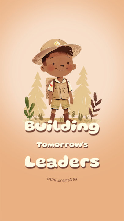 Instagram Story Maker to Celebrate International Children's Day With a Explorer Kid 6595a