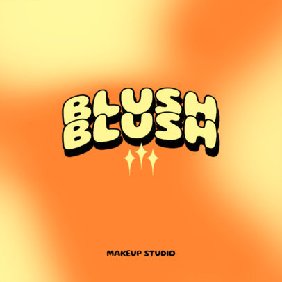 Logo Creator for a Beauty Bar Featuring a Y2K Style