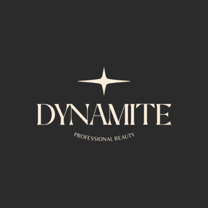 Logo Maker with a Sparkle for a Professional Beauty Studio