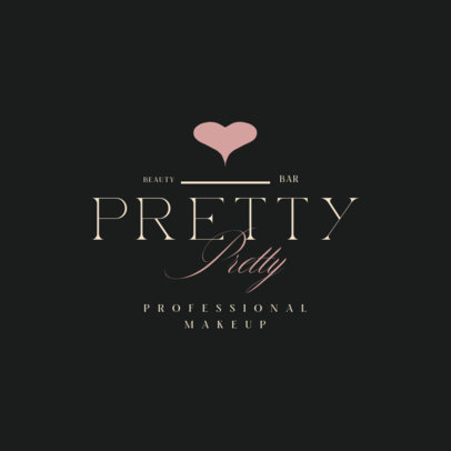Logo Template for a Professional Makeup Service