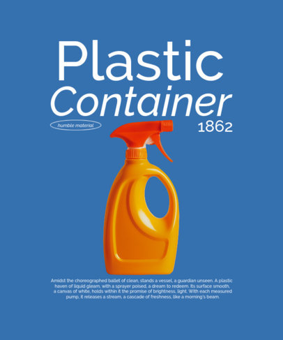 T-Shirt Design Maker Featuring a Plastic Spray Container Created by AI ed6996h