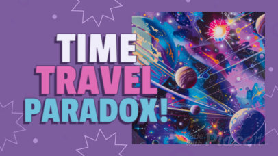 Intro Video Template with Colorful Text for a National Space Day-Themed Vlog