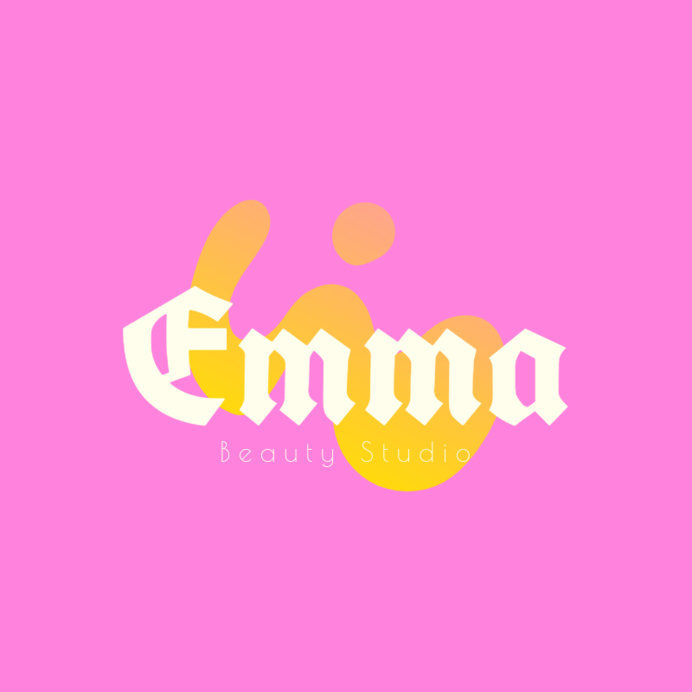 Beauty Studio Logo Creator with a Colorful Y2K Aesthetic