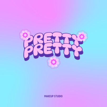 Logo Template for a Modern Makeup Studio