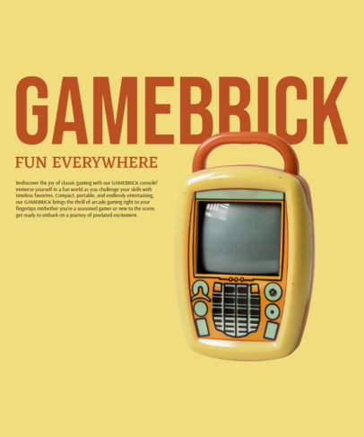 T-Shirt Design Creator Featuring an AI-Made Vintage Cellular ed7000b