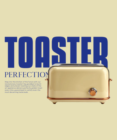 T-Shirt Design Maker Featuring a Vintage Bread Toaster ed7000d