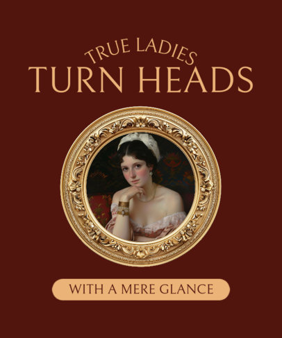  Royal-Themed T-Shirt Design Template Inspired by a Historical Romance Show