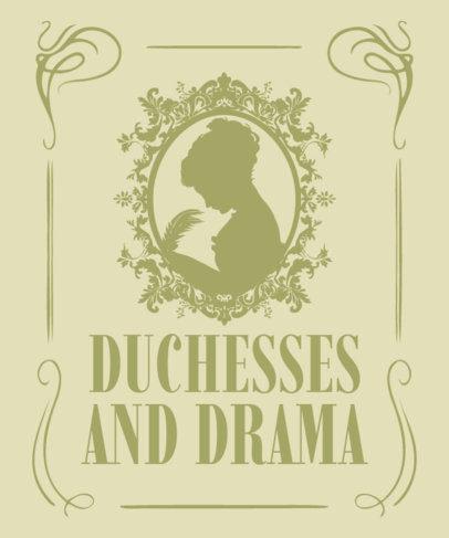 Drama-Themed T-Shirt Design Maker Inspired by a Historical Romance Show