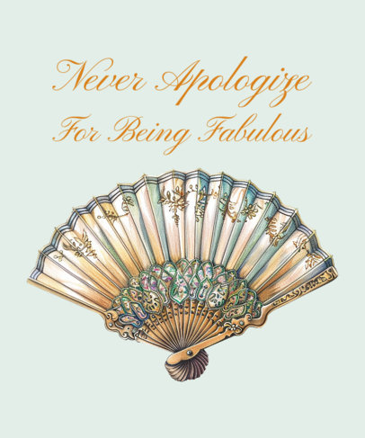 T-Shirt Design Creator Featuring a Historical Romance-Themed Quote