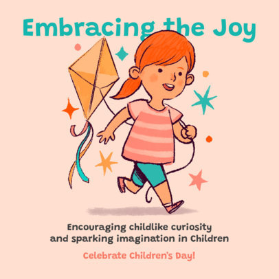 Instagram Post Generator With a Joyful Message for Children's Day 6598b