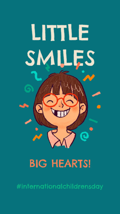Illustrated Instagram Story Generator With a Joyful Kid Graphic for Children's Day 6598f