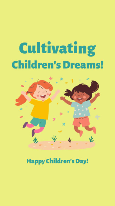 AI-Generated Instagram Story Maker With a Celebratory Theme for Children's Day 6599e