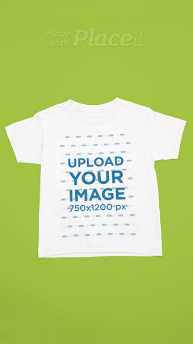 Video of a Gildan Round-Neck Tee Lying on a Colorful Setting
